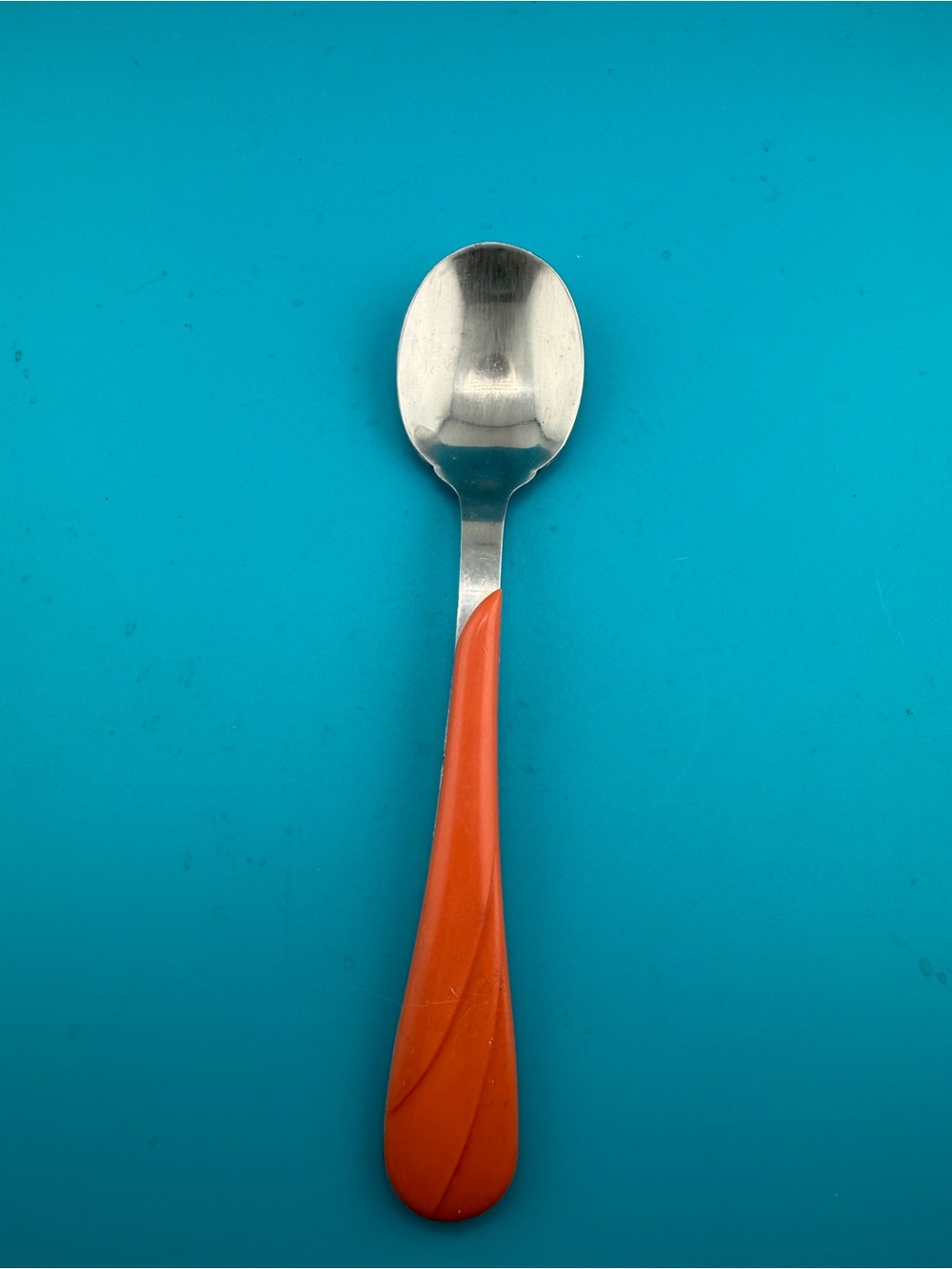 Fiesta Coral Orange Swirl Spoon Stainless China